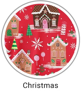 Christmas Print Scrubs 