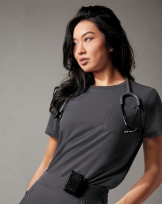 Crew Neck Scrub Tops