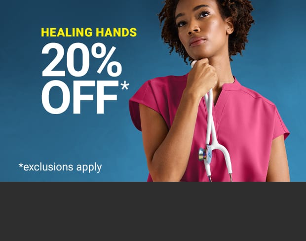 Save on Healing Hands scrubs