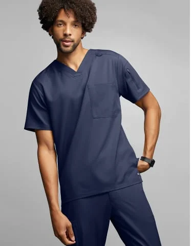 Grey’s Anatomy by Barco Spandex Murphy’s Men’s 2-Pocket V Neck Scrub Tops