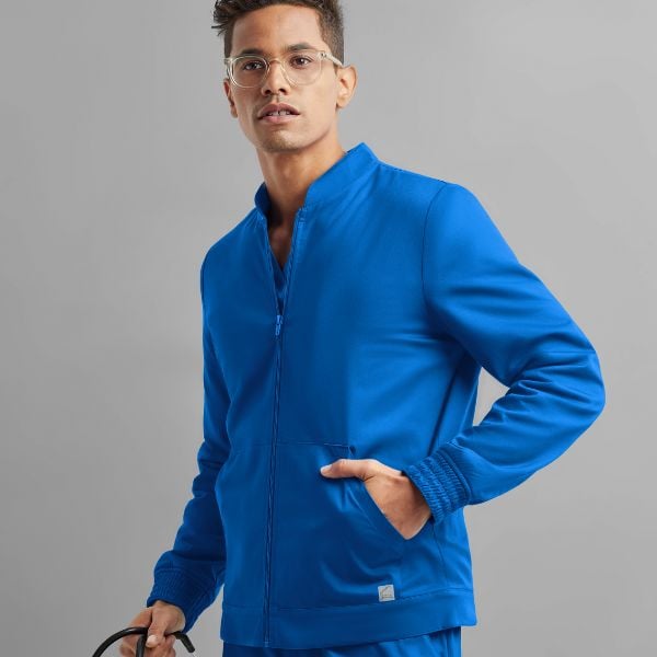 mens scrub jacket