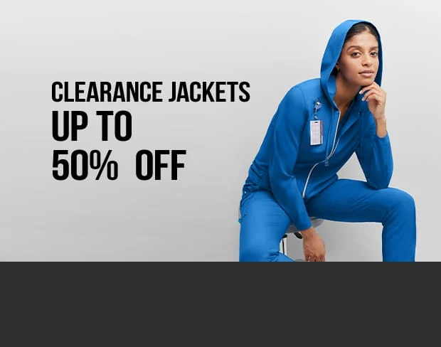 Save on Clearance Scrub Jackets