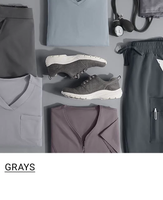 Gray Color Scrubs 
