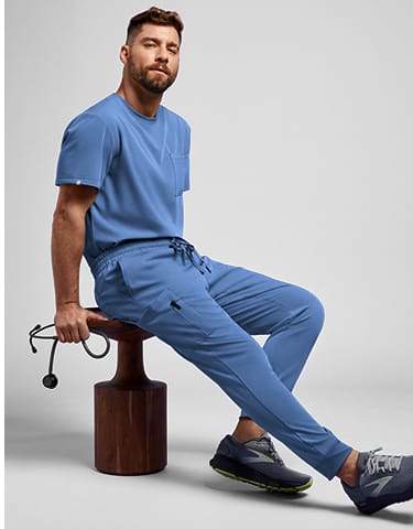 Hypothesis S-R Shift Ready Men’s 8-Pocket Cargo Jogger Scrub Pant