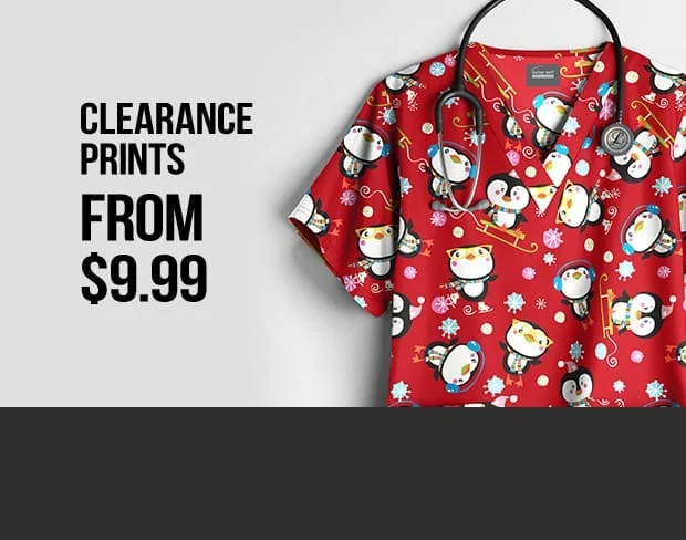 Save on Clearance Print Scrubs