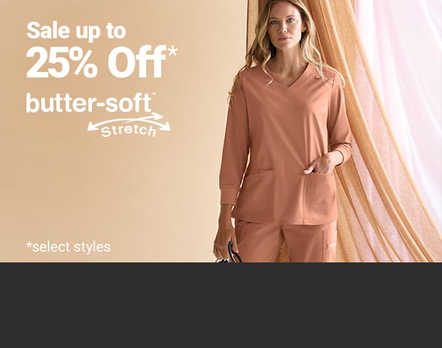Save on Butter-Soft Stretch Scrubs