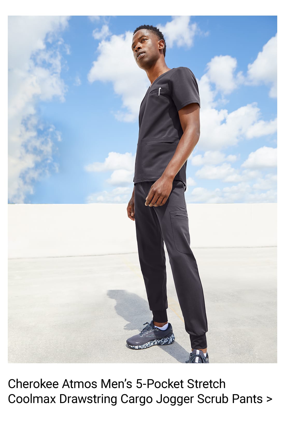 Cherokee Atmos 5-Pocket Men’s Scrub Jogger Pants