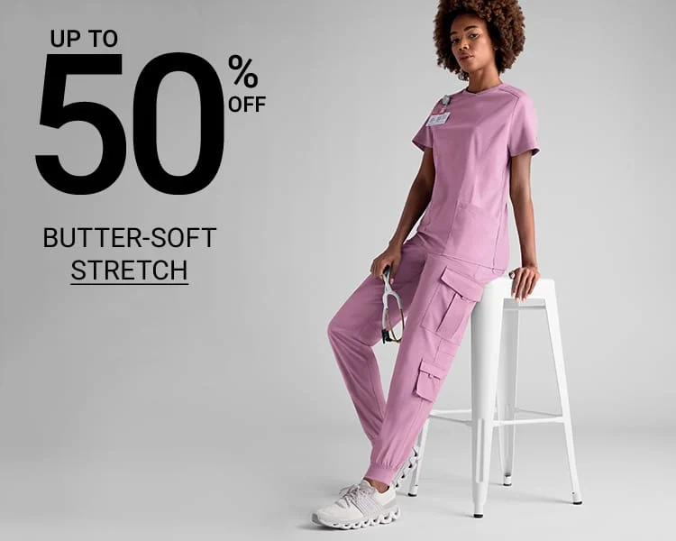 Butter-Soft Stretch Scrubs on Sale