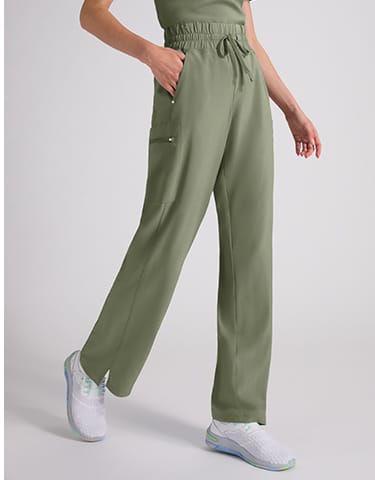 Easy Stretch Ellie High Waisted Wide Leg Scrub Pant