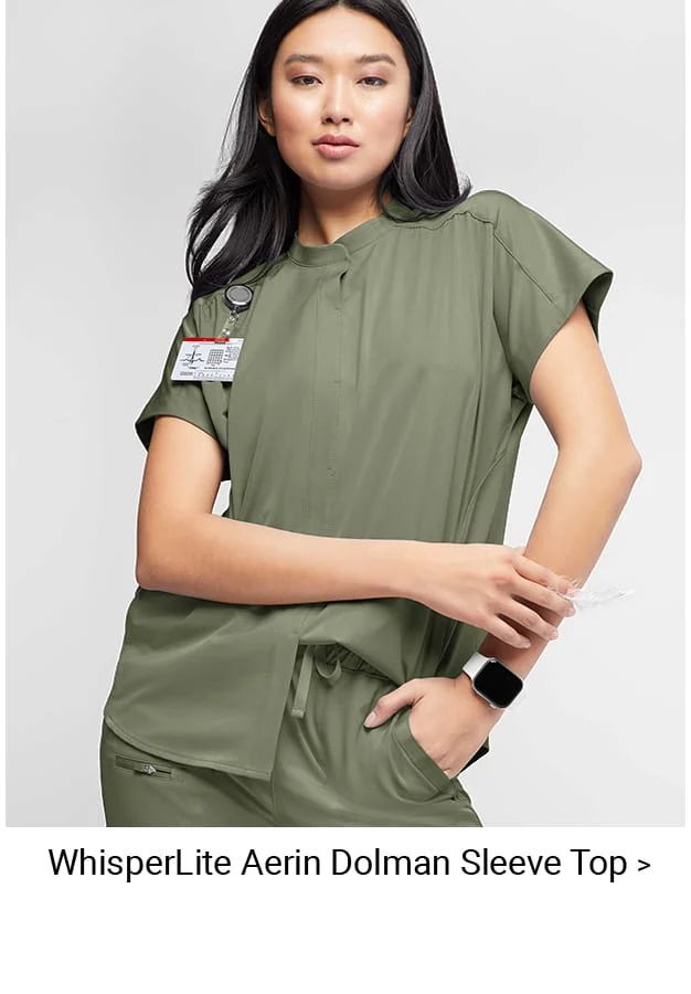 WhisperLite Aerin Scrub Top 