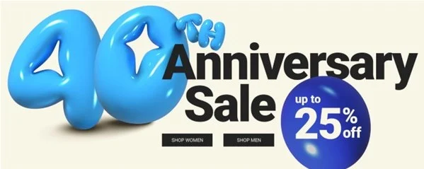 40th anniversary sale