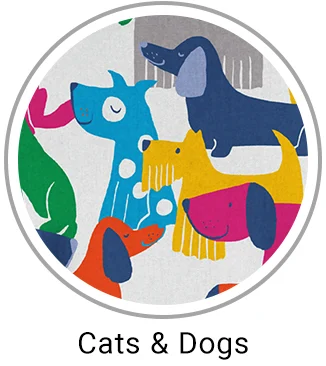 Cats and Dogs Print Scrubs