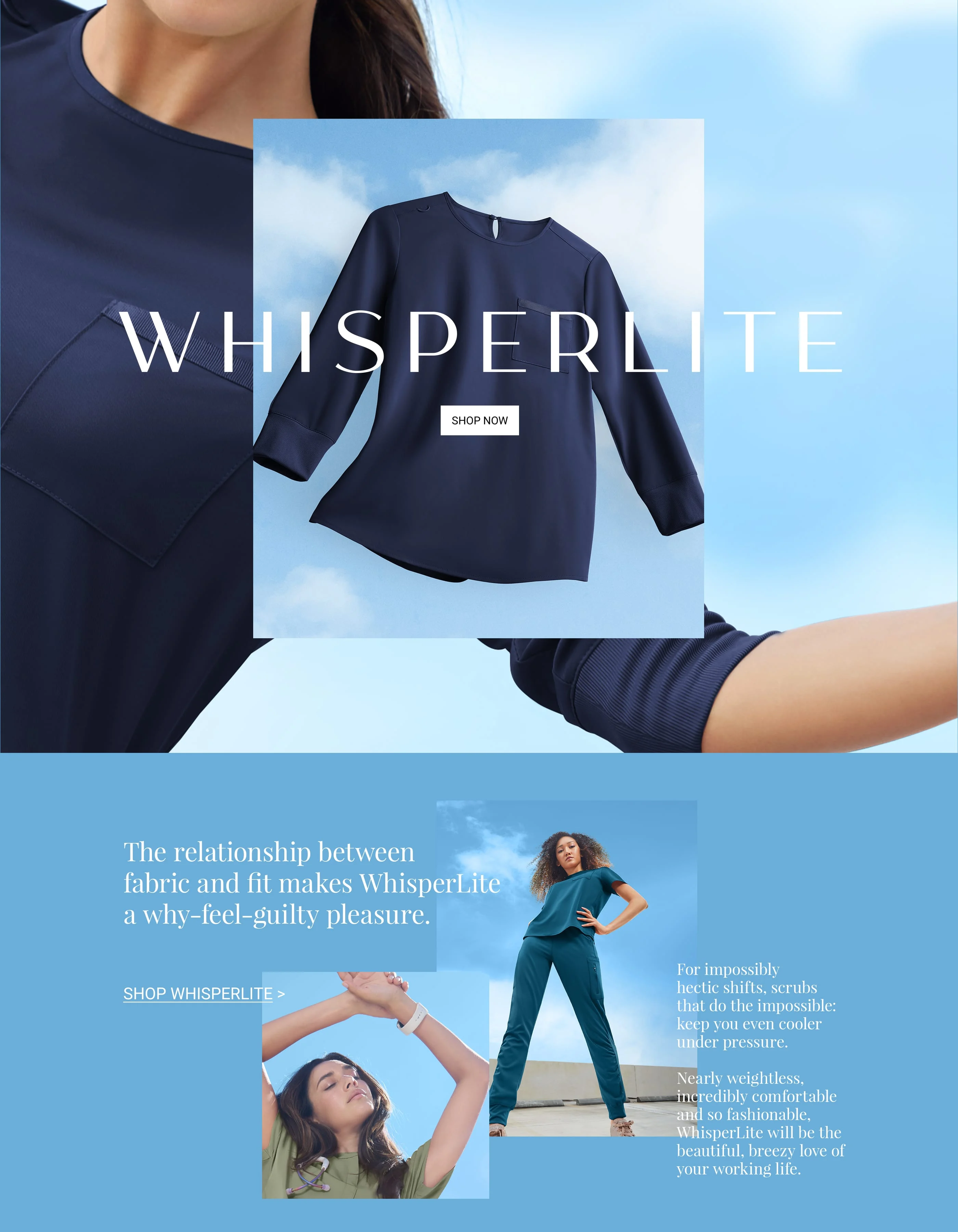 WhisperLite Scrubs