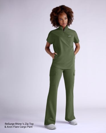 flare scrub pants