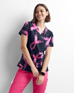 pink ribbon scrubs