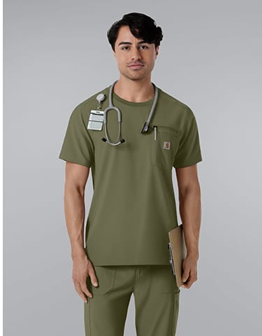 Carhartt Cross Flex Crew Neck Scrub Top