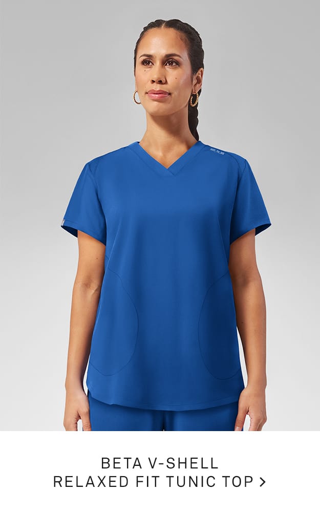 Beta V Shell Tunic Scrub Top 