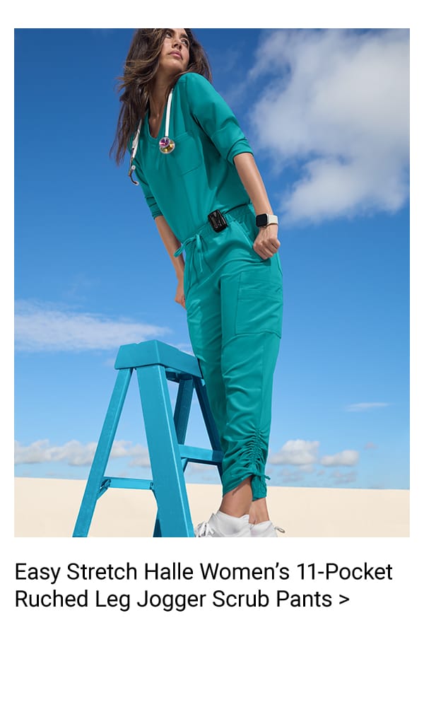 Easy Stretch Halle 11-Pocket Jogger Scrubs