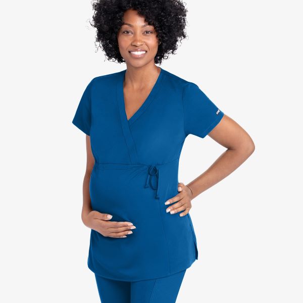maternity scrub top