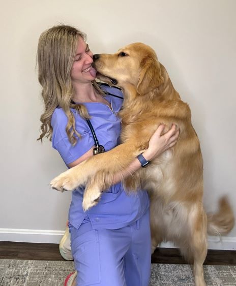Veterinarian and Dog