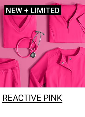 Reactive Pink Color Scrubs