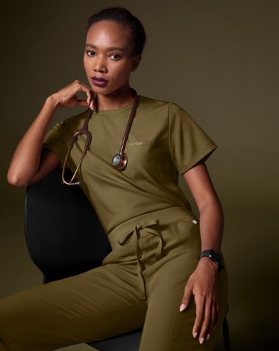 green scrubs