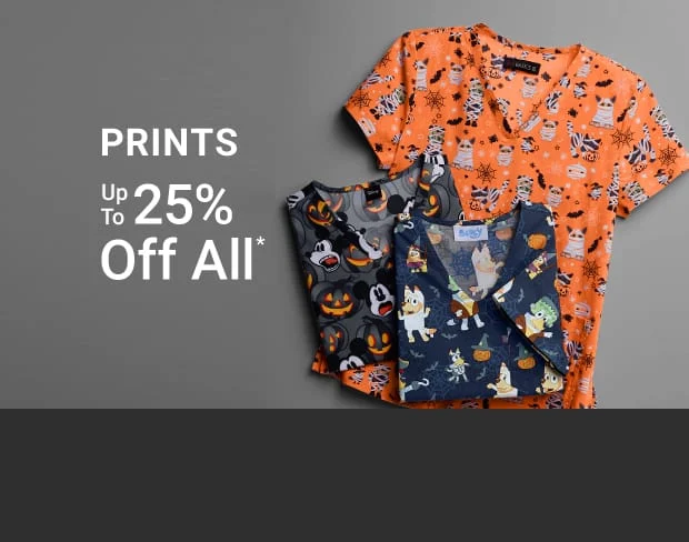 Save on Print scrubs