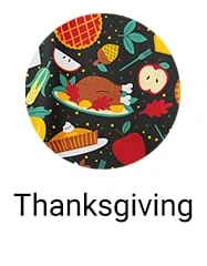 Thanksgiving Print Scrubs 