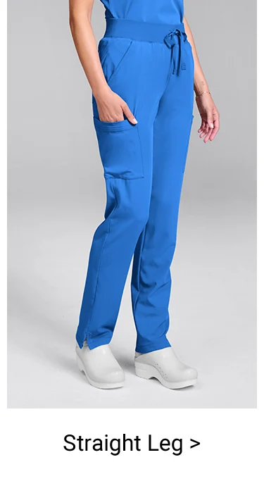 Straight Leg Scrub Pants