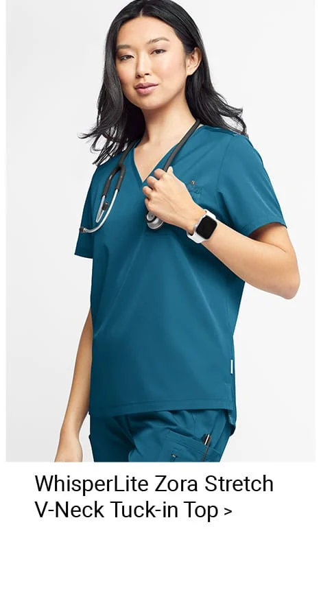 WhisperLite Zora Scrub Top 