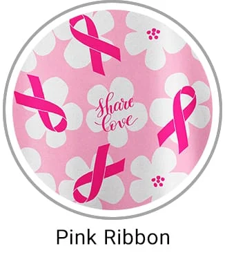 Pink Ribbon Print Scrubs