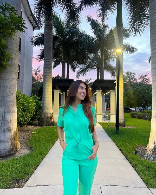 teal blue scrubs