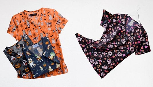 halloween print tops