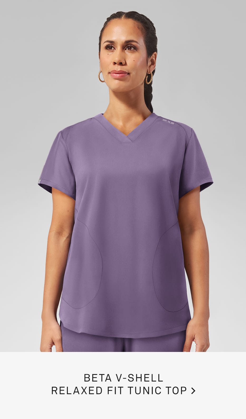 Beta V Shell Tunic Scrub Top 