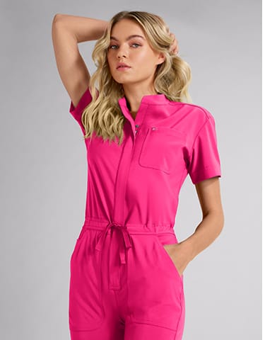 Easy Stretch Allie Women’s Short Sleeve Jumpsuit