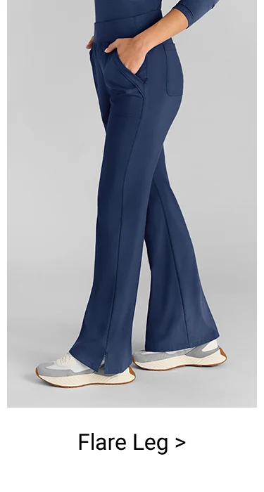 Flare Leg Scrub Pants 