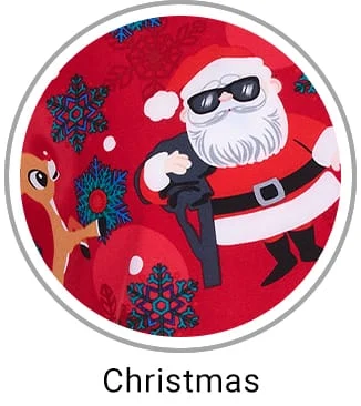 Christmas Print Scrubs