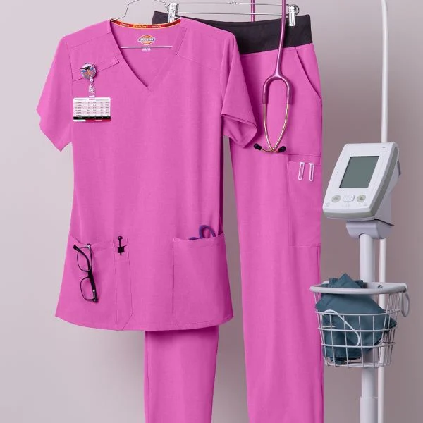 pink medical scrubs