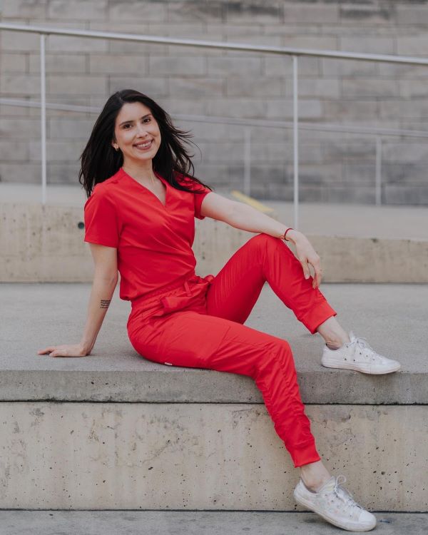 Red Scrub Pants
