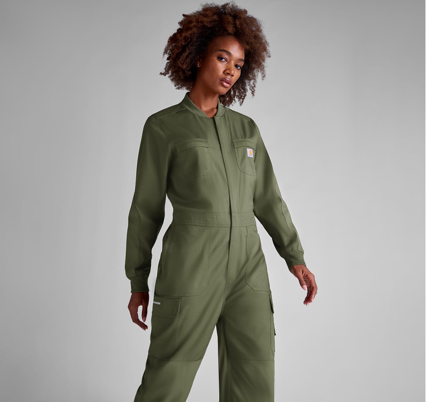 Carhartt FLD & RSCU Women’s Collar Zip Front Ripstop Scrub Coverall
