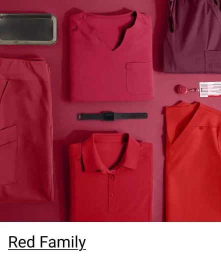 Shop Red Family Scrubs