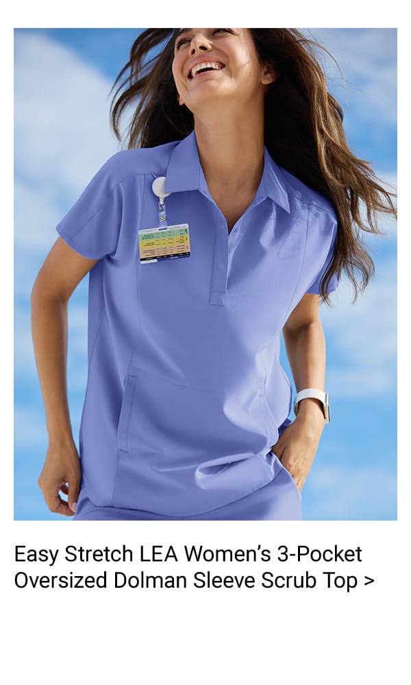 Easy Stretch Lea 3-Pocket Scrub Top