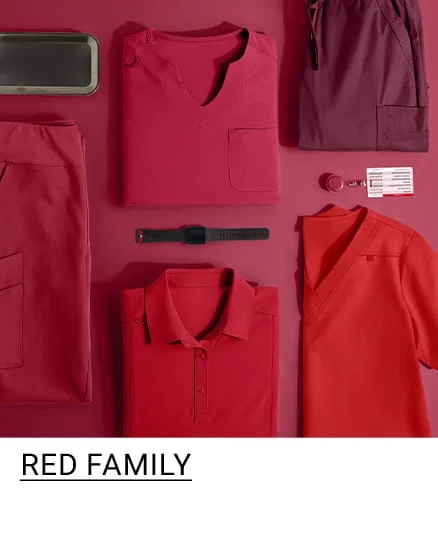 Shop Red Family Scrubs