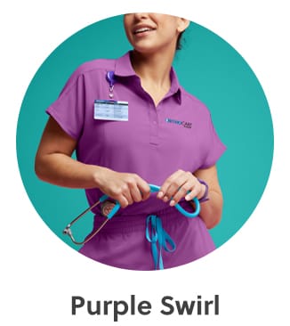 Purple Swirl Scrubs