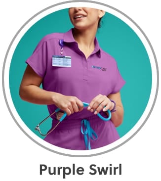 Purple Swirl Scrubs