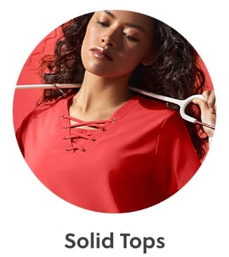 Women’s Solid Scrub Tops 