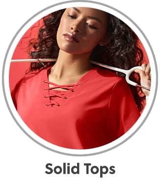 Women’s Solid Scrub Tops 