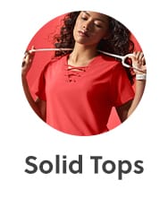 Women’s Solid Scrub Tops 
