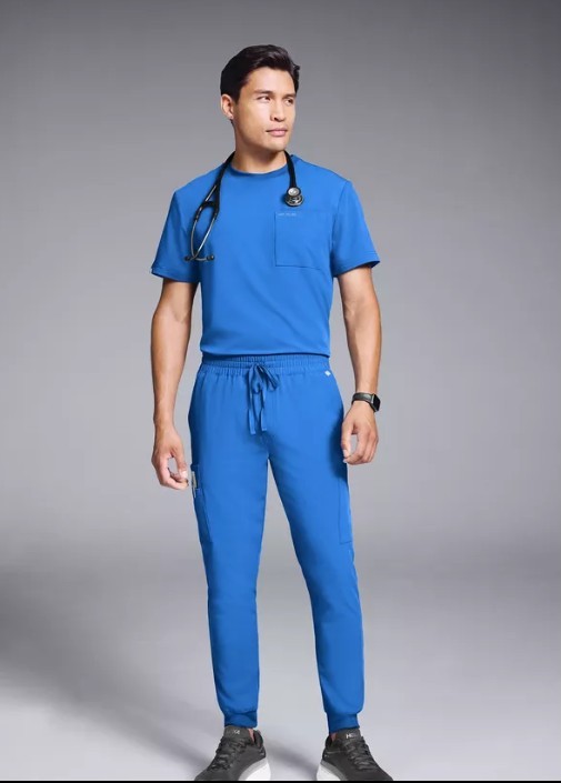 Men's Crew Neck Scrub Tops