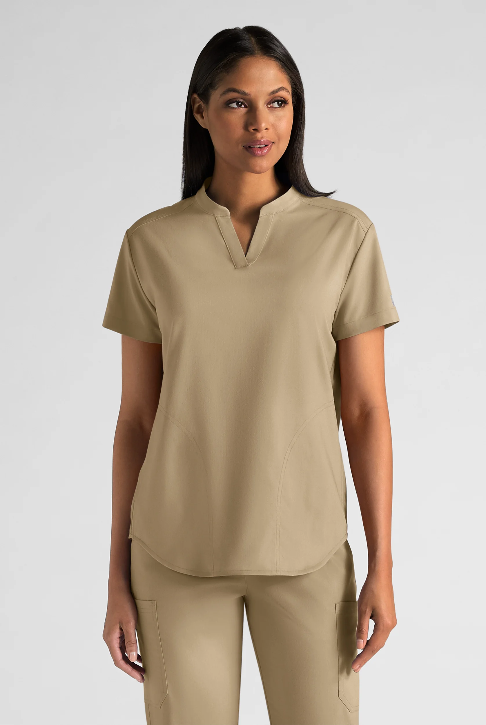Butter-Soft STRETCH FLXTEK+ Women's 2-Pocket Oversized Henley Scrub Top